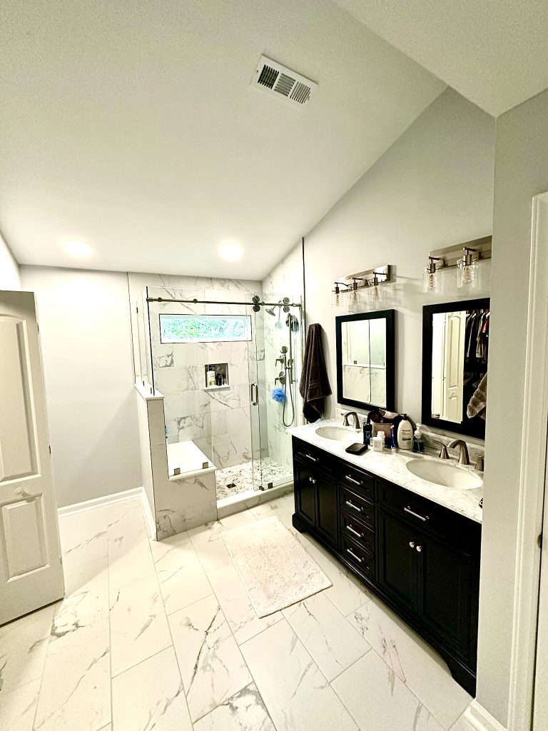 Remodeling project Charleston SC - refreshed bathroom